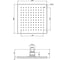 Верхний душ FIMA CARLO FRATTINI WELLNESS 200x200, хром F2620/2CR 2