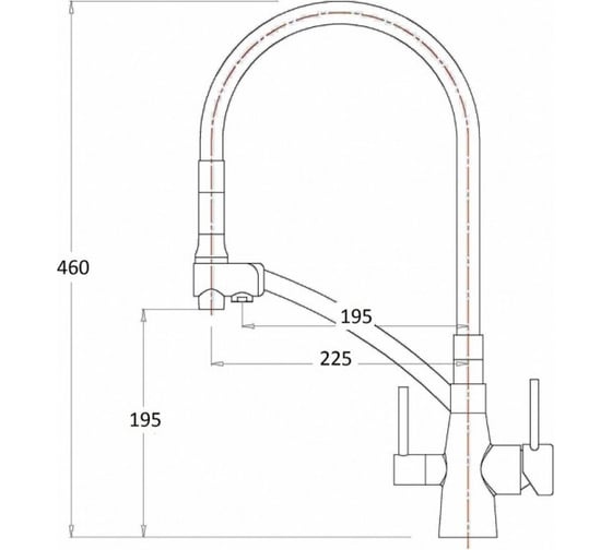 Смеситель ZorG Sanitary хром ZR 338-6 YF