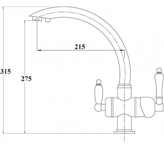 Смеситель ZorG Sanitary хром ZR 327 YF