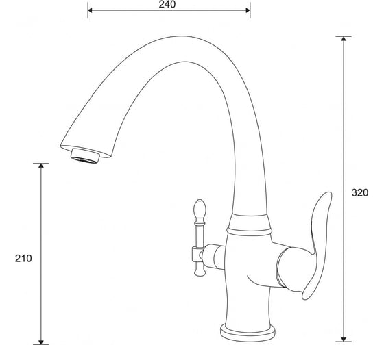 Смеситель ZorG Sanitary хром ZR 340 YF