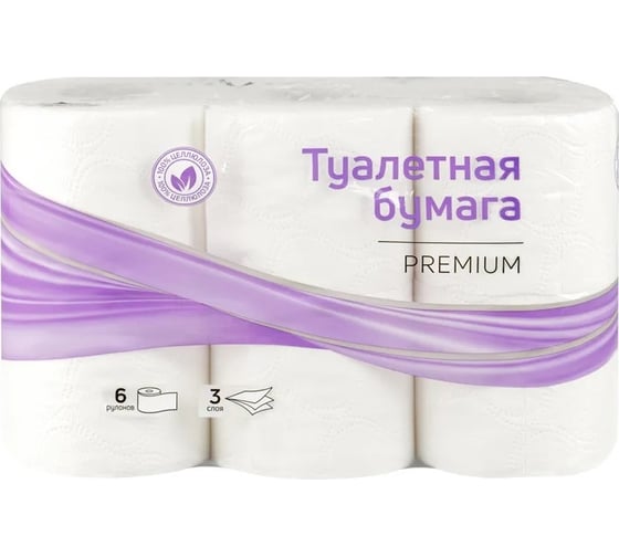 Туалетная бумага OfficeClean 3-слойная, 6шт., 17м/рул., тиснение, белая 325790 1