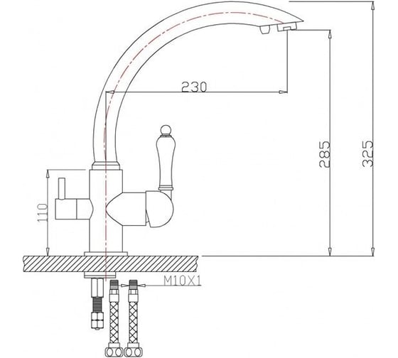 Смеситель ZorG Sanitary черный ZR 314 YF-33 BLACK