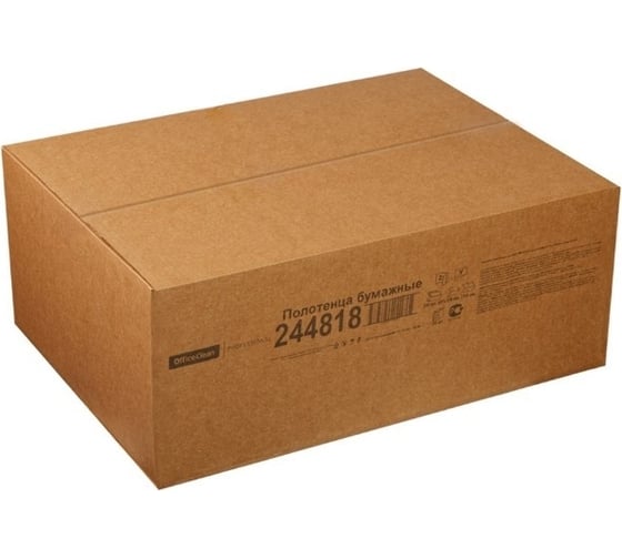 Бумажные полотенца OfficeClean professional лист \v-сл\ \h3\, 2-слойные, 200л/пач., 21x21,6, тиснение, белые 244818/С