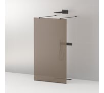 Душевая перегородка Cezares LIBERTA-L-2-80-120-BR-NERO