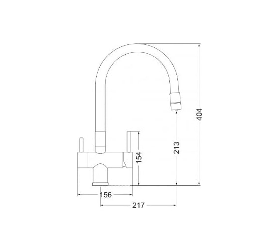 Смеситель EMAR ЕС - 3015 PVD Golden
