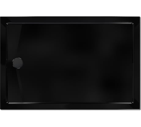 Акриловый душевой поддон МетаКам Универсал ПРО черный 1200х800 4650208865107