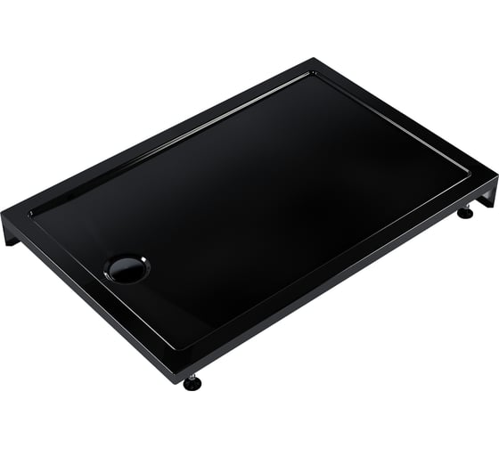 Акриловый душевой поддон МетаКам Universal PRO BLACK N 1200х800 4650208865107