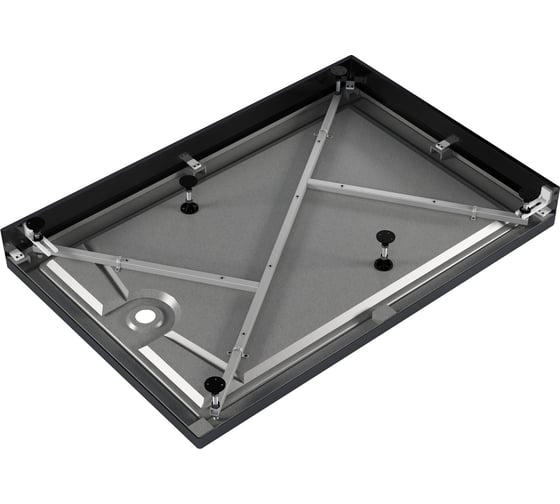 Акриловый душевой поддон МетаКам Universal PRO BLACK N 1200х800 4650208865107