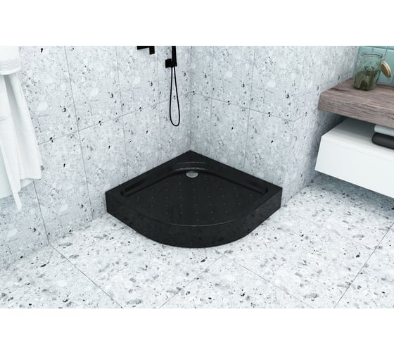 Акриловый душевой поддон МетаКам Classic BLACK N 800 4650208863141