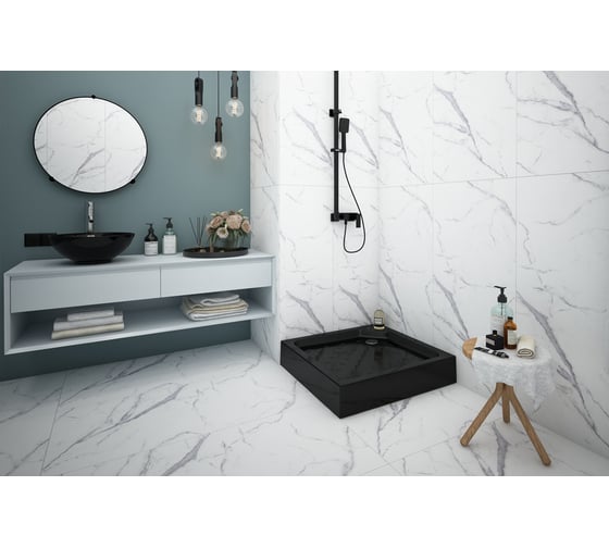 Акриловый душевой поддон МетаКам Universal BLACK N 800 4650208863165