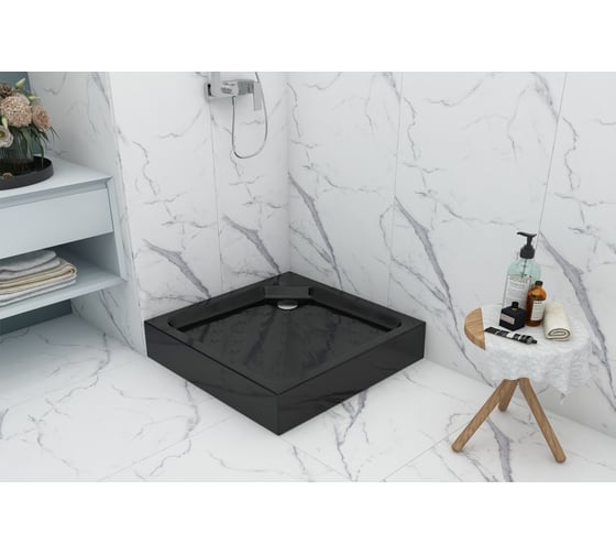 Акриловый душевой поддон МетаКам Universal BLACK N 800 4650208863165