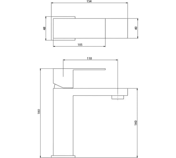 Смеситель для раковины Haiba черный HB10803-7 00304644