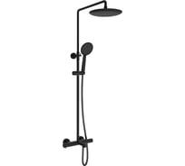 Термостатическая душевая стойка VINCEA Desire черный VSFS-1D1TMB