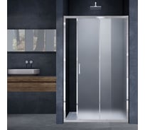 Душевая дверь VINCEA Alpha 1400, хром, стекло текстурное VDS-3AL140MT