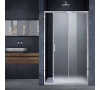 Душевая дверь VINCEA Alpha 1500, хром, стекло текстурное VDS-3AL150MT