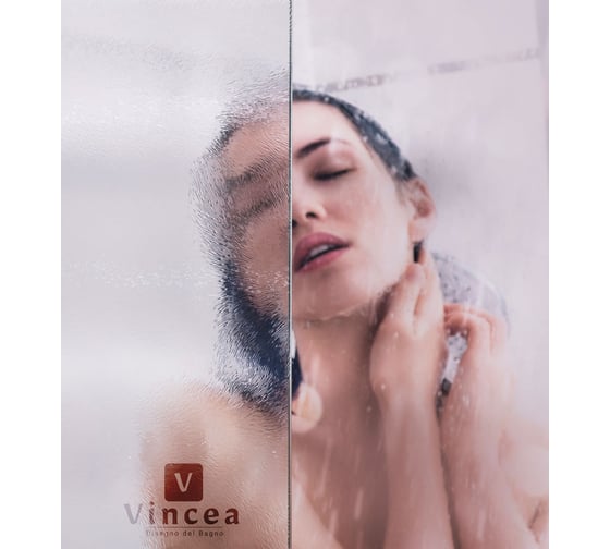 Душевая дверь VINCEA Garda 1350, хром, стекло шиншилла VDS-1G135CH