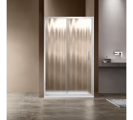 Душевая дверь VINCEA Garda 1400, хром, стекло шиншилла VDS-1G140CH