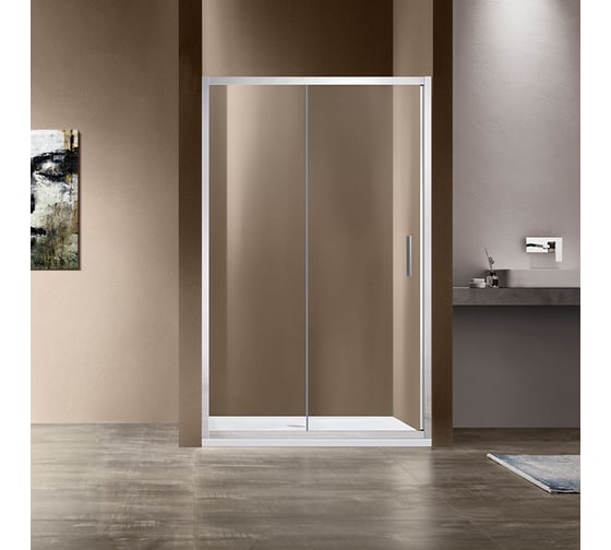Душевая дверь VINCEA Garda 1450, хром, стекло прозрачное VDS-1G145CL