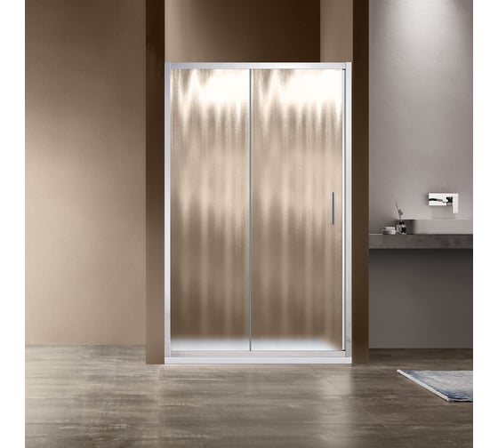 Душевая дверь VINCEA Garda 1500, хром, стекло шиншилла VDS-1G150CH