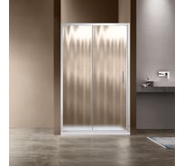 Душевая дверь VINCEA Garda 1300, хром, стекло шиншилла VDS-1G130CH