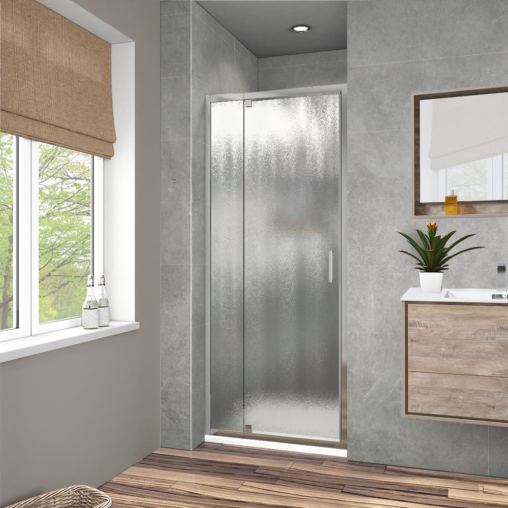 Душевая дверь VINCEA Intra 900/1000, хром, стекло шиншилла VDP-1I9010CH ...