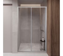 Душевая дверь VINCEA Slim-U 1400, хром, стекло прозрачное VDS-2SU140CL