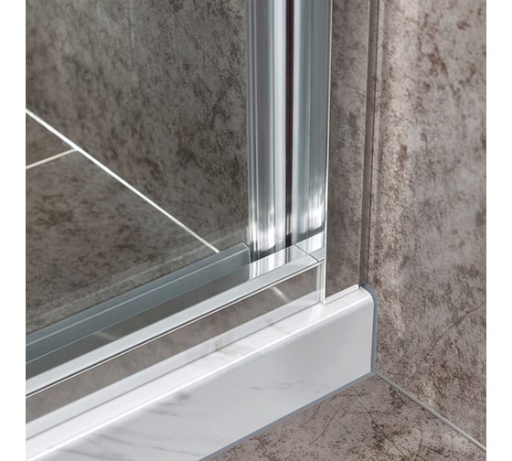 Душевая дверь VINCEA Slim-U 1400, хром, стекло прозрачное VDS-2SU140CL