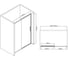 Душевая дверь VINCEA Slim-U 1400, хром, стекло прозрачное VDS-2SU140CL 7