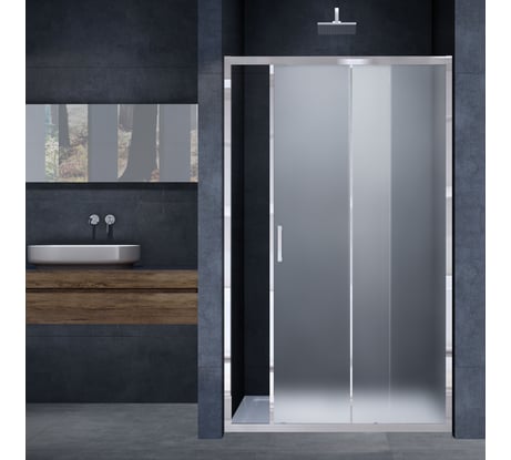 Душевая дверь VINCEA Alpha 1200, хром, стекло текстурное VDS-3AL120MT