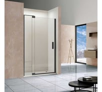 Душевая дверь VINCEA Extra 1000/1100, черный, стекло прозрачное VDP-1E1011CLB