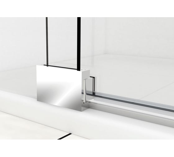 Душевая дверь VINCEA Extra 1000/1100, черный, стекло прозрачное VDP-1E1011CLB