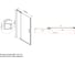Душевая дверь VINCEA Extra 1100/1200, черный, стекло прозрачное VDP-1E1112CLB 6