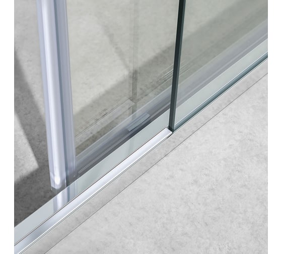 Душевая дверь VINCEA Slim-U 1200, хром, стекло прозрачное VDS-2SU120CL