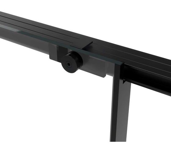 Душевая дверь VINCEA Slim Soft 1100, черный, стекло прозрачное VDS-1SS110CLB