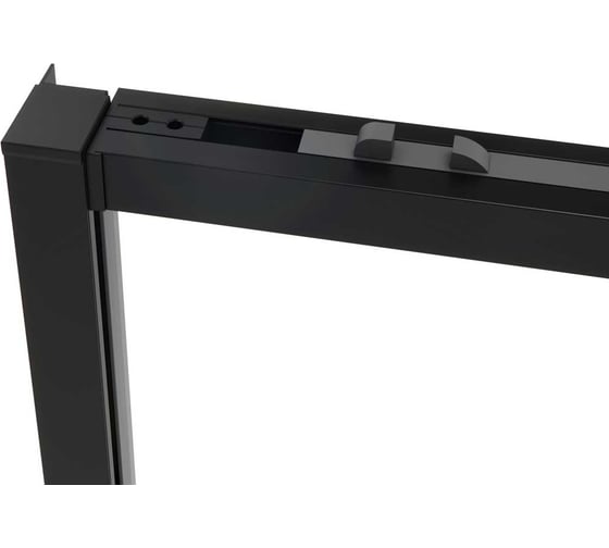 Душевая дверь VINCEA Slim Soft 1300, черный, стекло прозрачное VDS-1SS130CLB