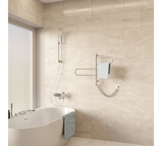 Электрический полотенцесушитель VINCEA 44x60, хром, таймер VTD-1R1CE
