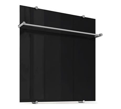 Электрический полотенцесушитель Теплолюкс Flora 60х60 черный, 160 Вт