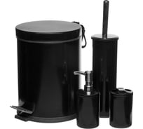 Набор для ванны NAVAKO Aquila 4set black 11083