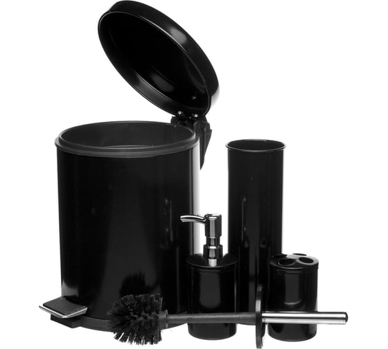 Набор для ванны NAVAKO Aquila 4set black 11083