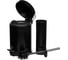 Набор для ванны NAVAKO Aquila 2set black 11069 2