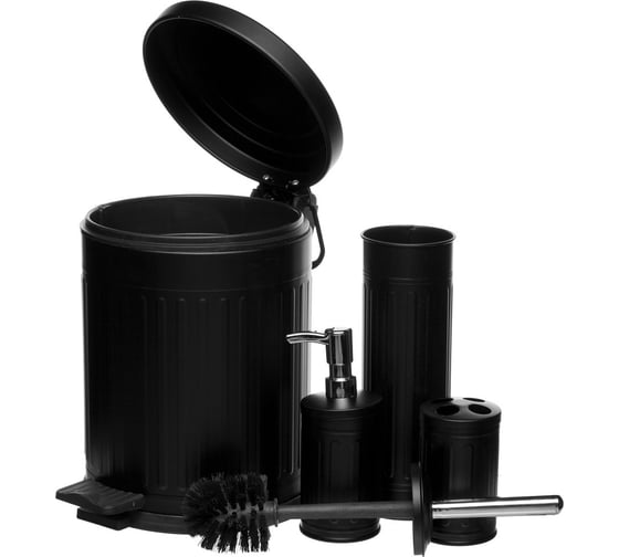 Набор для ванны NAVAKO Apus 4set black 11077