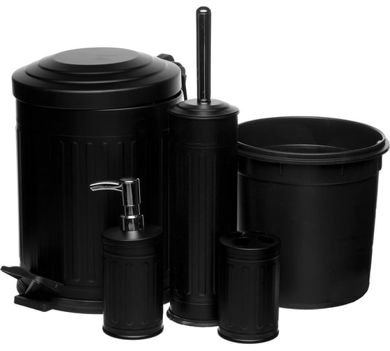 Набор для ванны NAVAKO Apus 4set black 11077