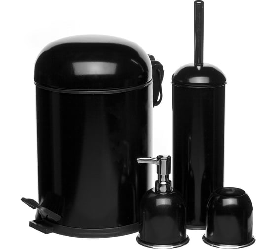 Набор для ванны NAVAKO Aquarius 4set black 11073