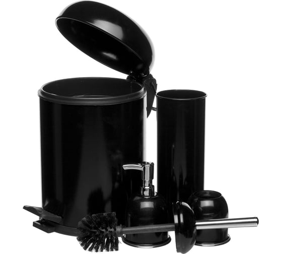 Набор для ванны NAVAKO Aquarius 4set black 11073