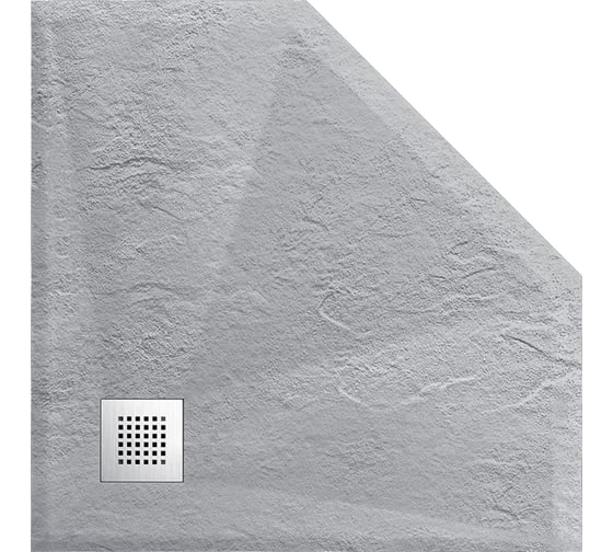 Поддон для душа VINCEA из искусственного камня, 900x900x25, серый VST-4SP9090G