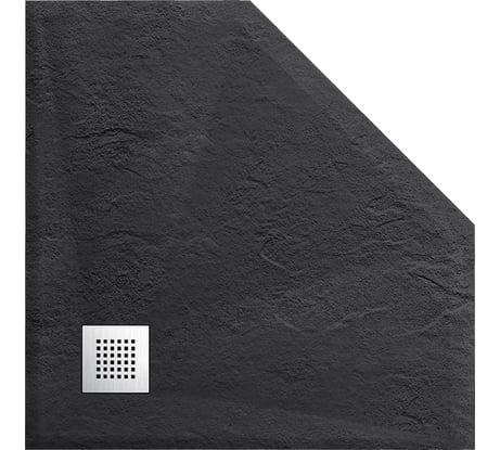 Поддон для душа VINCEA из искусственного камня, 900x900x25, антрацит VST-4SP9090A
