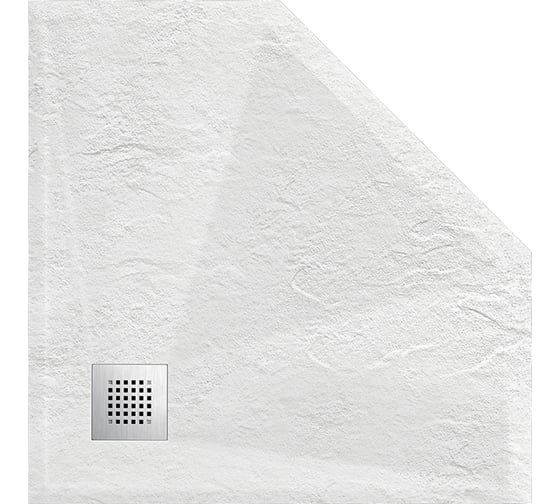 Поддон для душа VINCEA из искусственного камня, 1000x1000x25, белый матовый VST-4SP1010W
