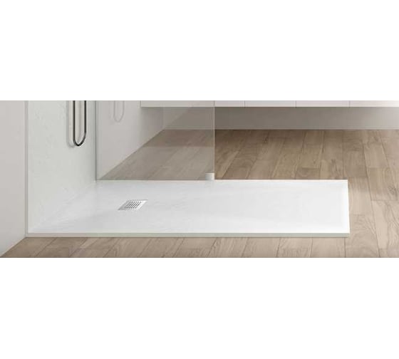 Поддон для душа VINCEA из искусственного камня, 1100x800x25, белый матовый VST-4SR8011W