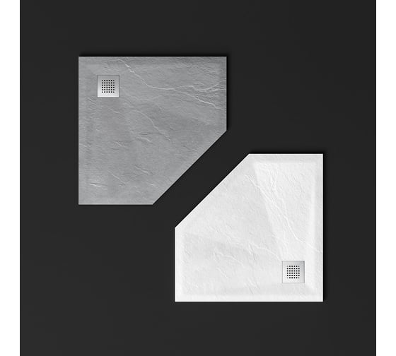 Поддон для душа VINCEA из искусственного камня, 900x900x25, белый матовый VST-4SP9090W