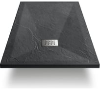Поддон для душа VINCEA из искусственного камня, 1200x800x25, антрацит VST-4SR8012A